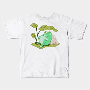 Napping Cow-Frog Kids T-Shirt